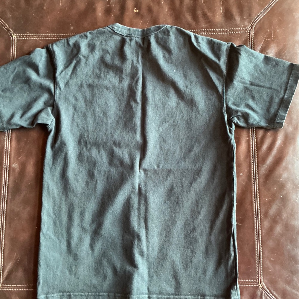 Nike Tee Loose Fit T Shirt Black Embroidered Swoosh Logo Mens Small - Picture 4 of 5